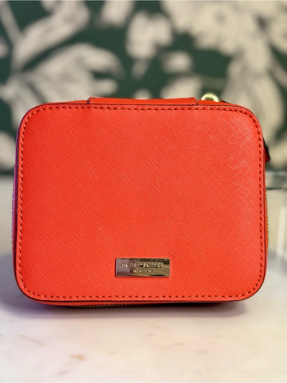 henri bendel Coral Orange Mini Crossbody Bag